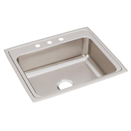 Elkay Lustertone Ss 25 X 21.2 X 7.8 Single Bowl Drop-In Sink With Quick-Clip LRQ25213